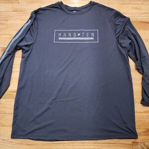 Hang Ten Men's Gray Long Sleeve Shirt UPF 50+